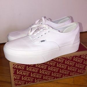 Vans Authentic Stackform White platform 10.5 women